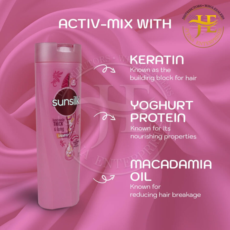 Sunsilk Lusciously Thick & Long Shampoo 340 ml - Image 4