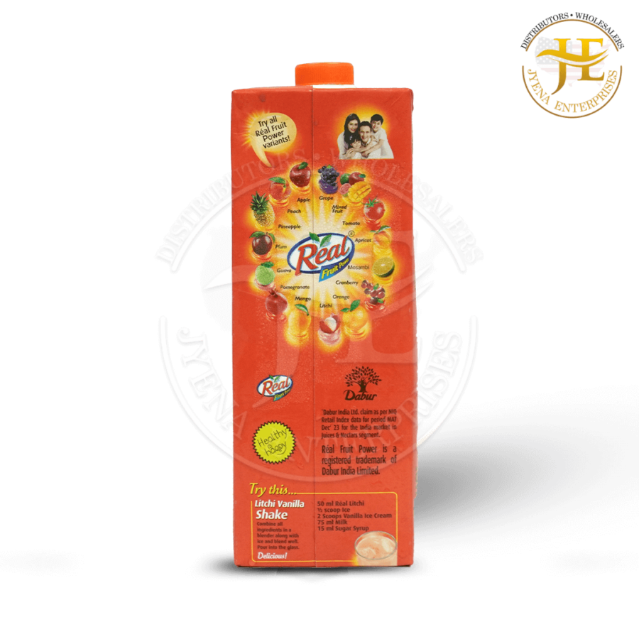 DABUR REAL LYCHEE  JUICE <br> (1 INNER * 12 UNITS *1 L) - Image 4