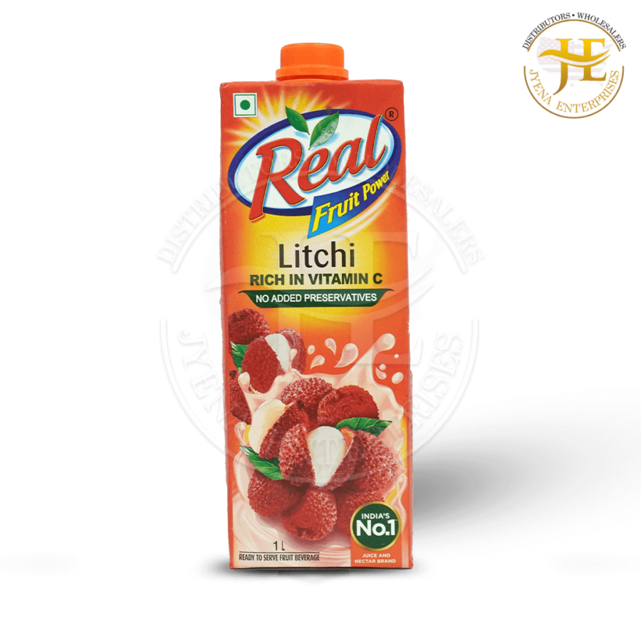 DABUR REAL LYCHEE  JUICE <br> (1 INNER * 12 UNITS *1 L) - Image 3