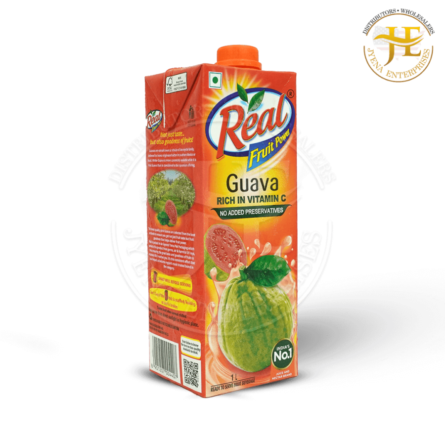 DABUR REAL GUAVA JUICE <br>( 1 INNER * 12 UNITS * 1 L ) - Image 4