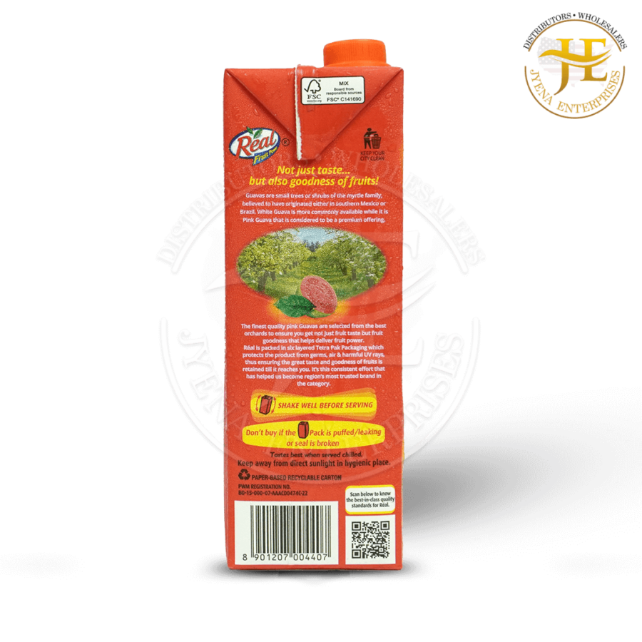 DABUR REAL GUAVA JUICE <br>( 1 INNER * 12 UNITS * 1 L ) - Image 3